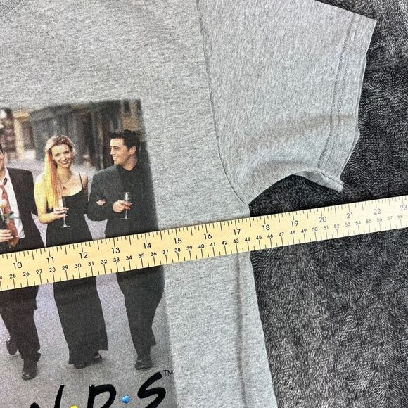Vtg NBC Experience Friends Promo Embroidered T-Shirt Made In USA S Gray - Picture 6 of 10